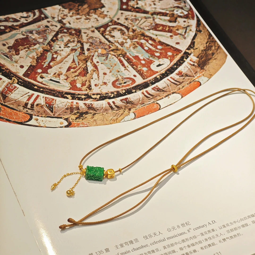 翠万两·所欲珠宝|30 B50122-干青翡翠项链#多样性发一