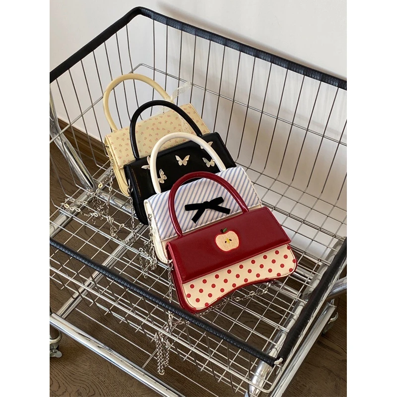 原创设计可爱翻盖手提包斜挎链条包小清新夏日包包