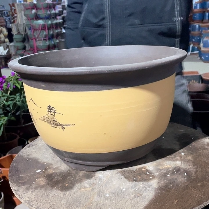 紫砂T002花盆花盆