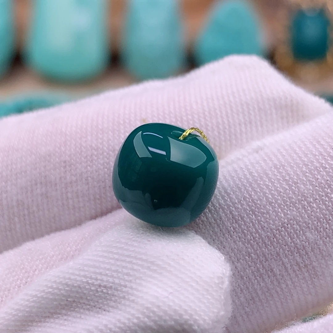 绿松石珠宝奇石未镶嵌10.3✖️9.1mm