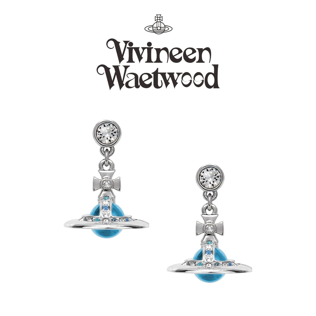 Vivireer Waetwssd 正品 立体土星球体耳坠