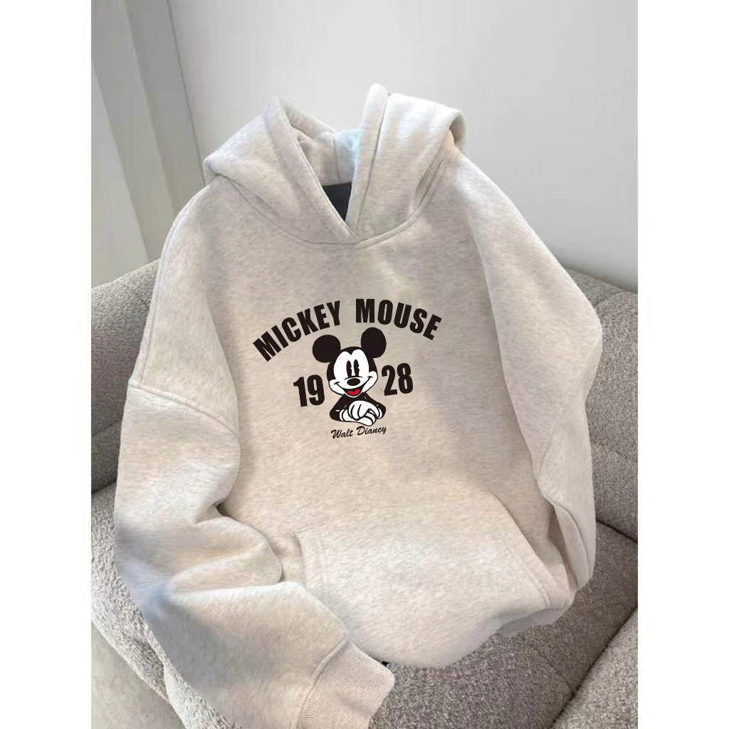 春秋冬加绒加厚卫衣女2025爆款新款白灰连帽情侣上衣薄款外套潮