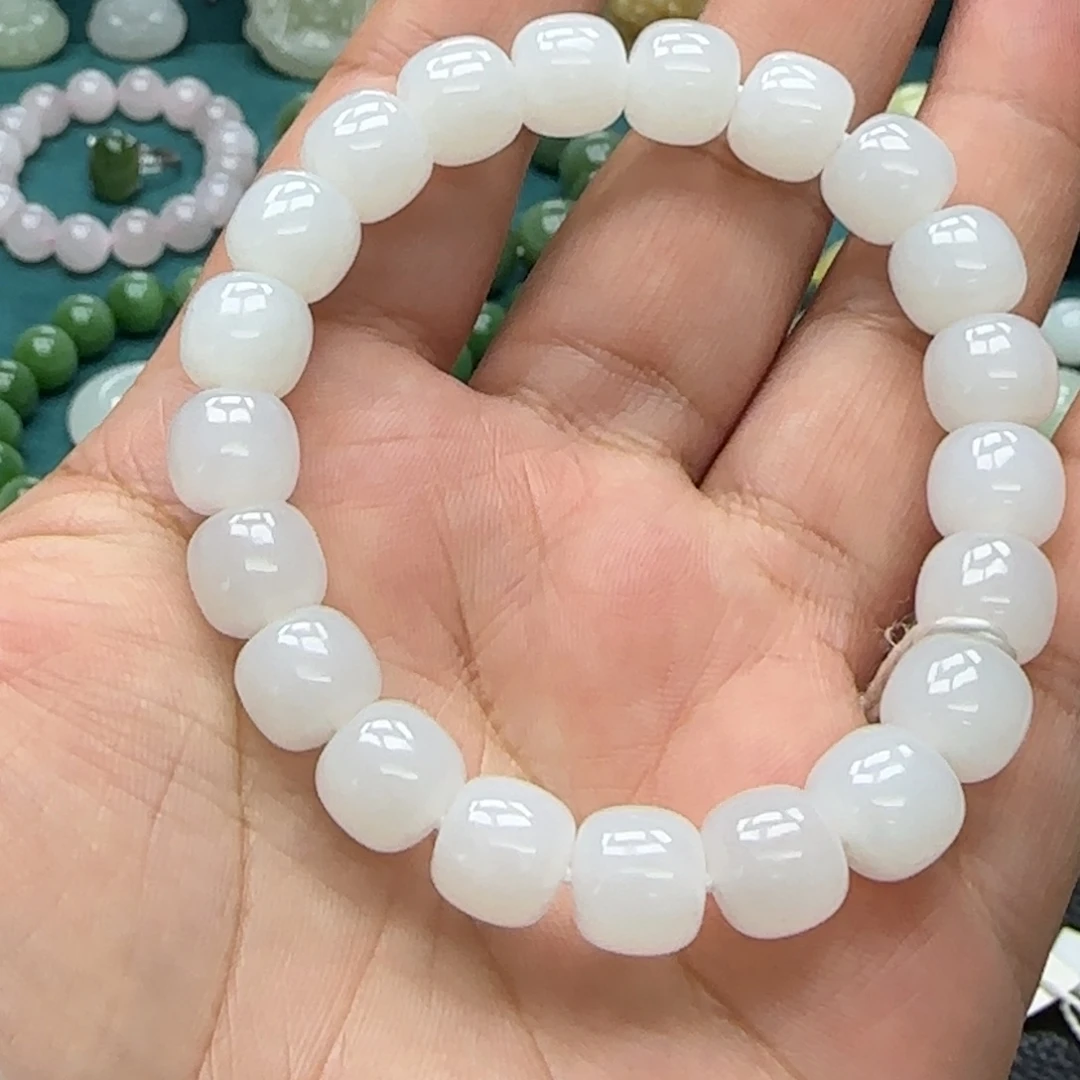 和田玉未镶嵌手链10