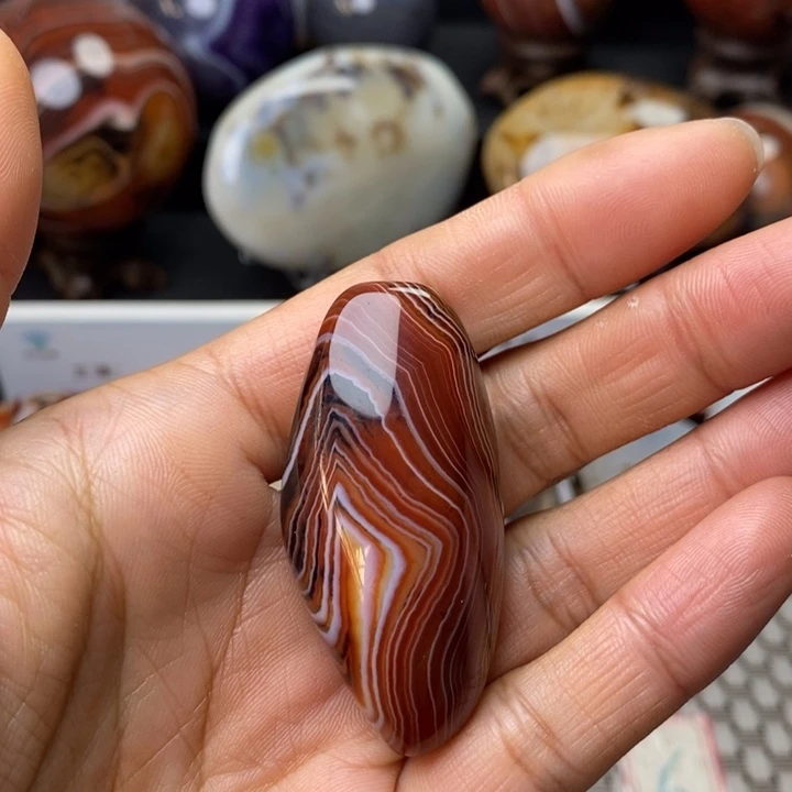 思***涯玛瑙/玉髓未镶嵌原石打孔不退不换