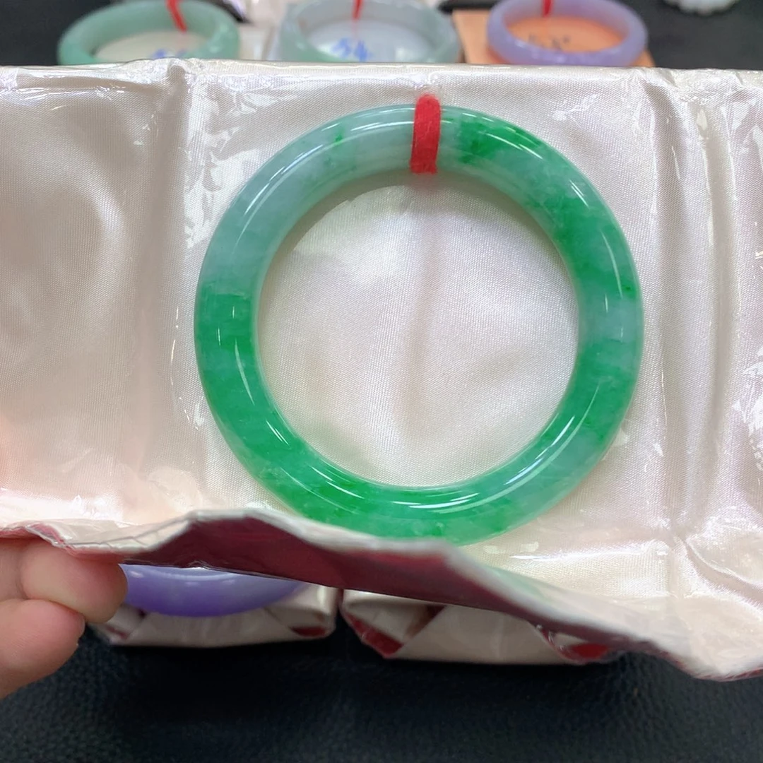 翡翠未镶嵌手镯51圆