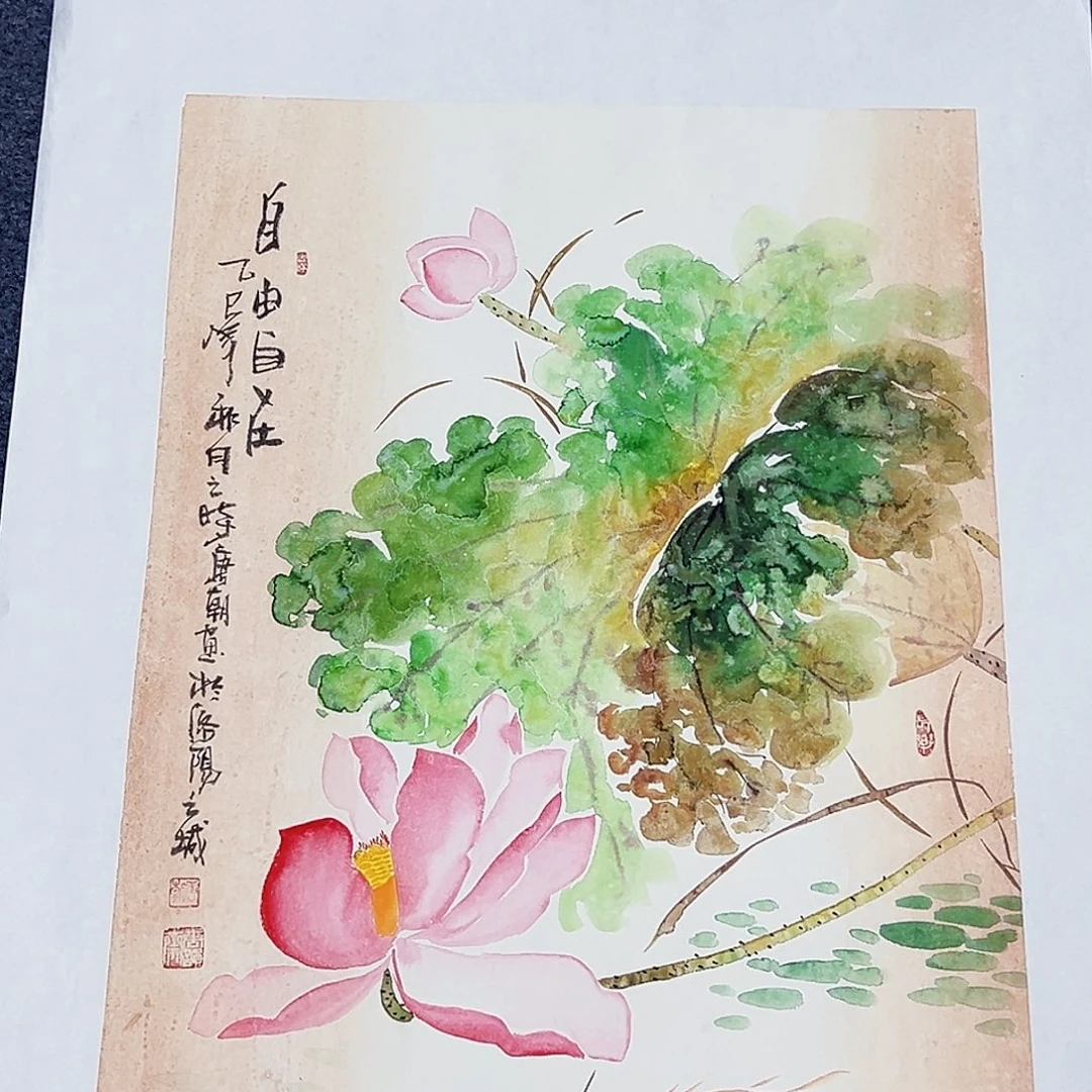 国画事事顺心如意万事如意万事