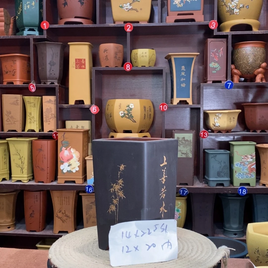 紫砂艺术紫砂花盆