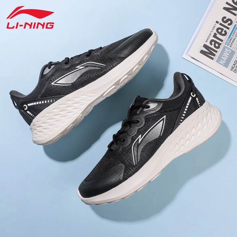 李宁跑鞋男SOFT春季新款网面透气运动鞋舒适耐磨软弹缓震