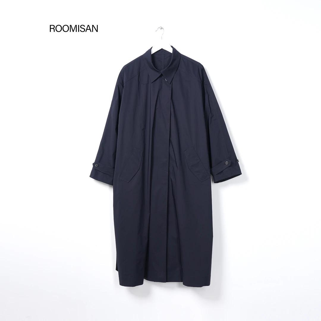 ROOMISAN【法式典雅.慵懒松弛宽松中长款风衣】25867