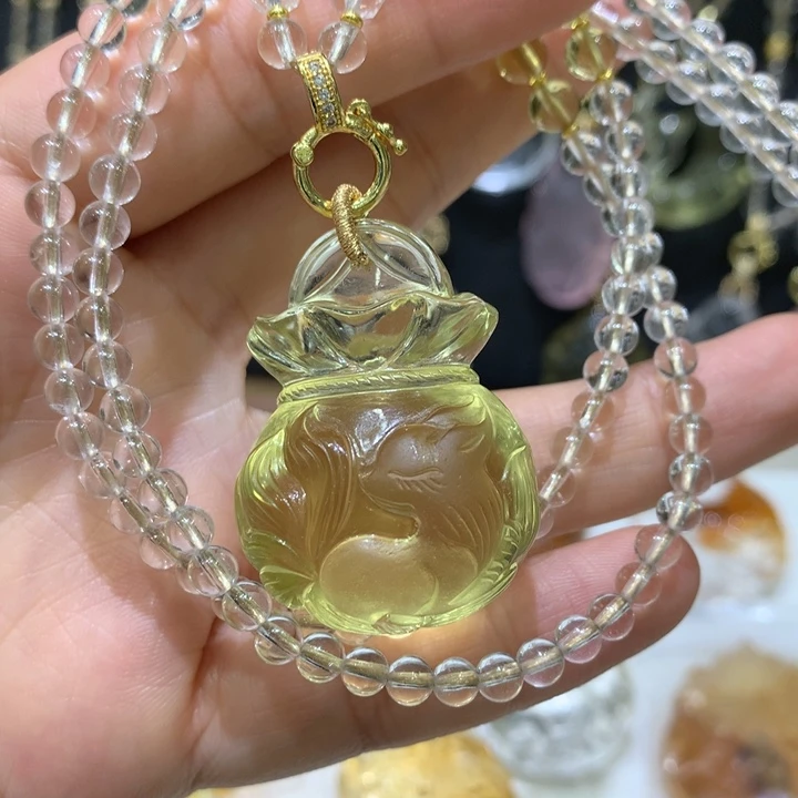 水晶颈饰未镶嵌天然