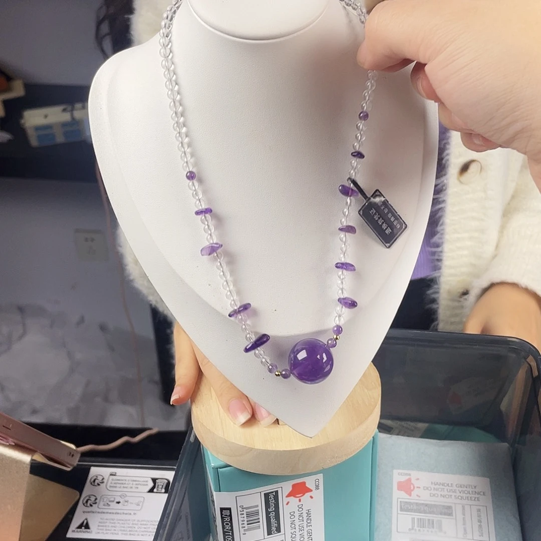 银S925镀金镶嵌水晶手串