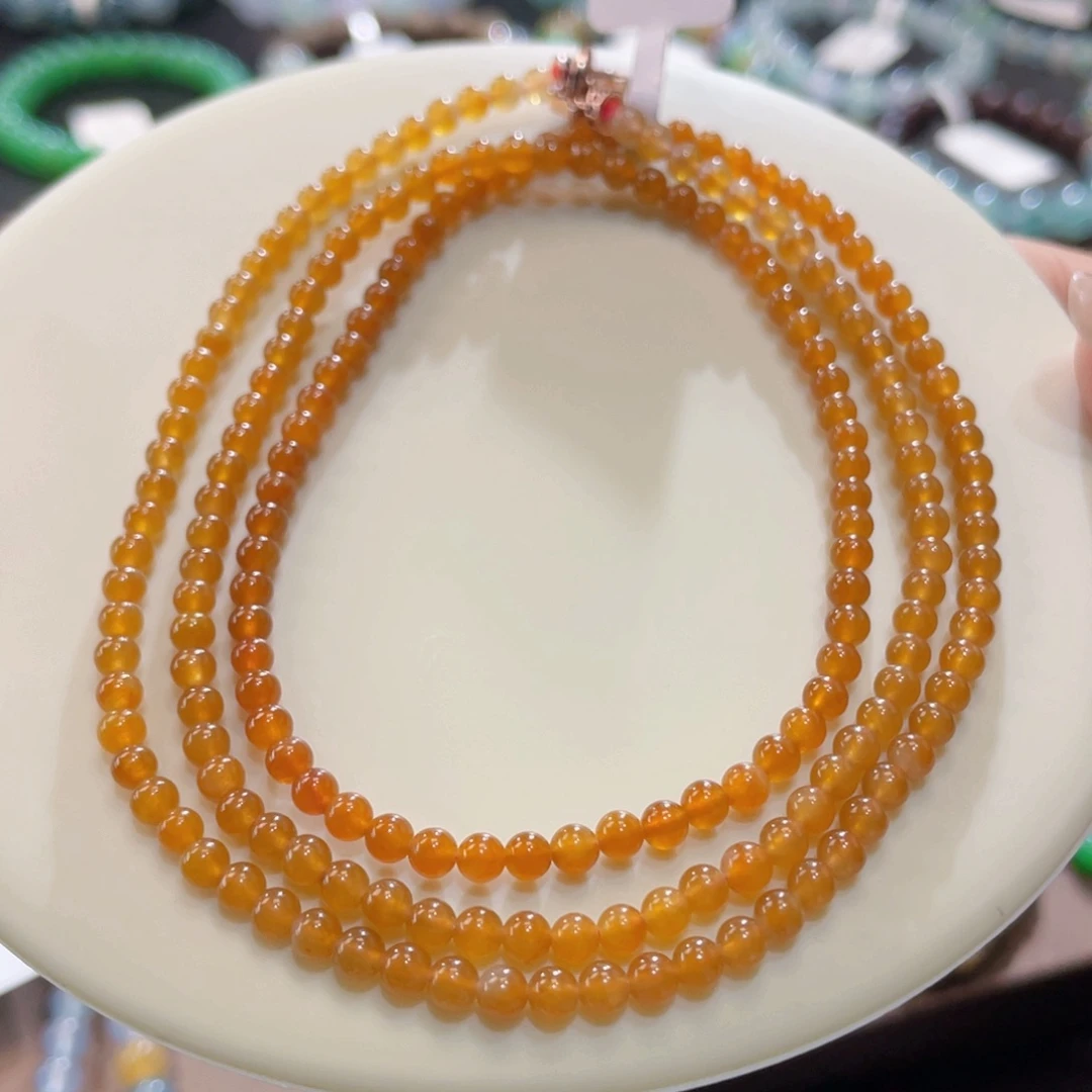 未镶嵌手链翡翠渐变落日余晖