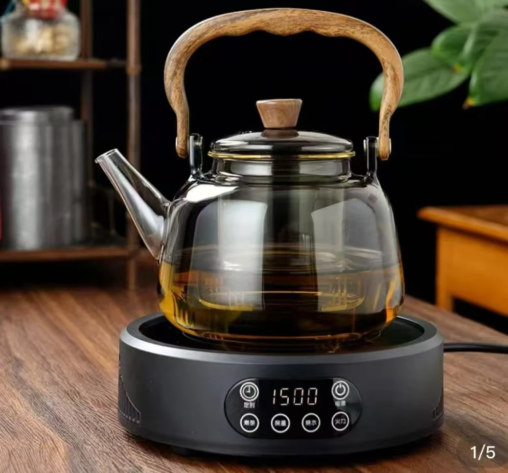 康米新款1500W蒸茶电陶炉泡茶静音煮茶专用小型烧水煮茶水壶