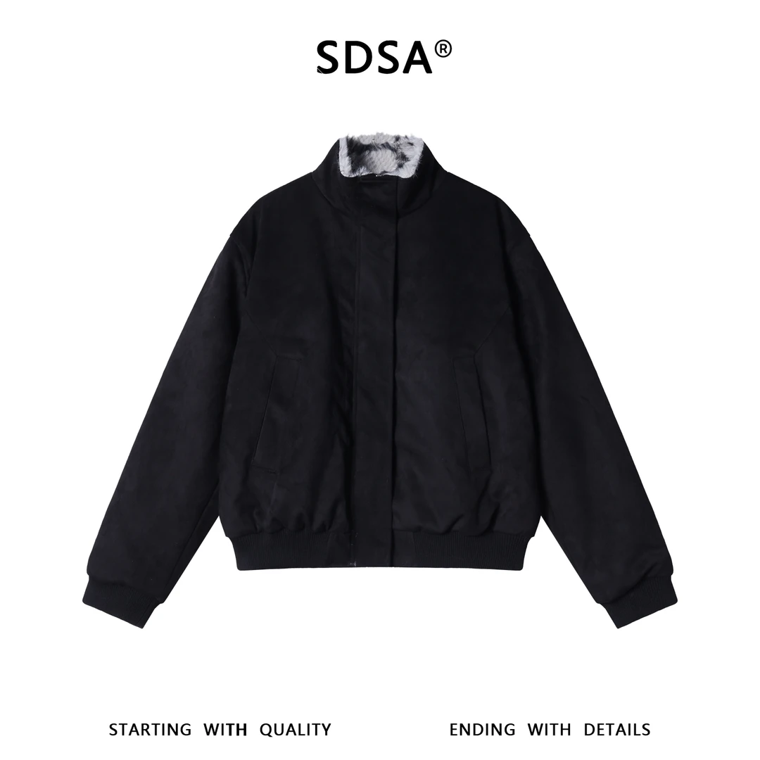 SDSA男士秋冬新款痞帅男装美式复古座山雕外套百搭立领夹克时尚