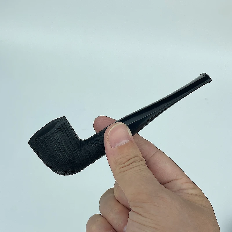 手工烟斗石楠木麻面小巧便携男士可拆卸