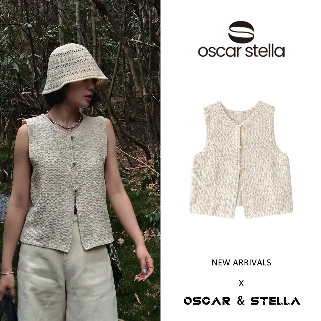 OSCAR&STELLA【萤火虫】设计感春显瘦休闲背心马甲 270-ES7007