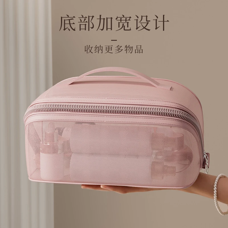 简约风防尘ins风化妆包纯色防水女士网红收纳2025新款高奢旅行包