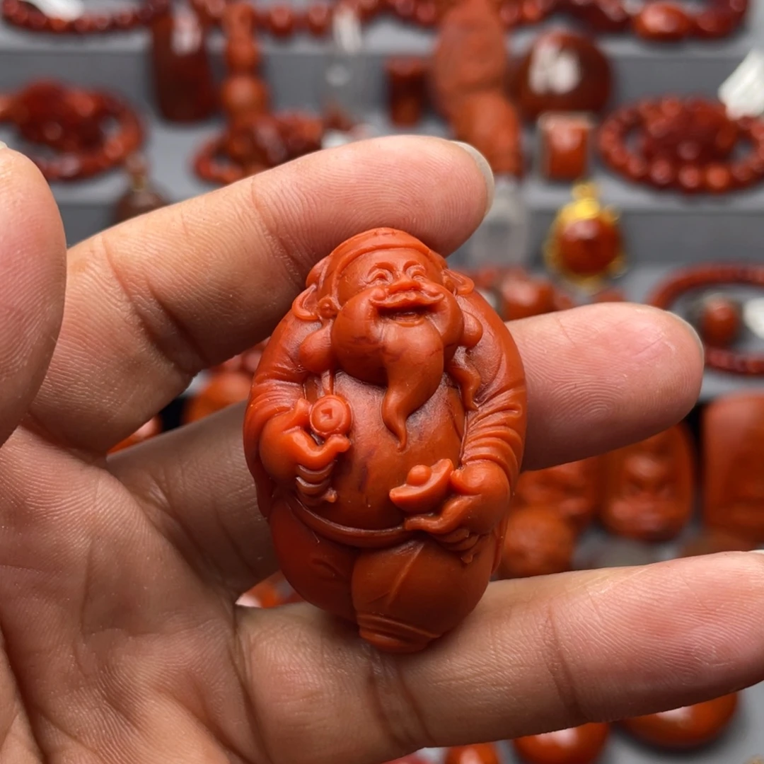 南红玛瑙未镶嵌珠宝奇石吊坠