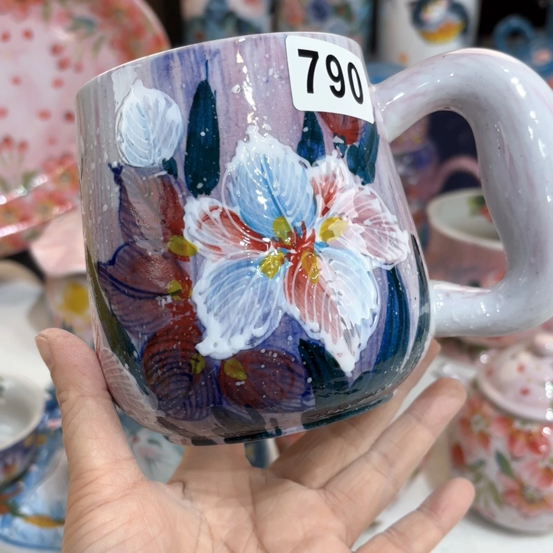 景德镇手绘高温釉下彩陶瓷茶具