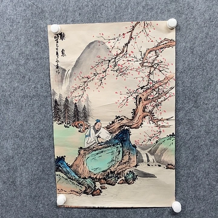 国画三尺仿古山水一副