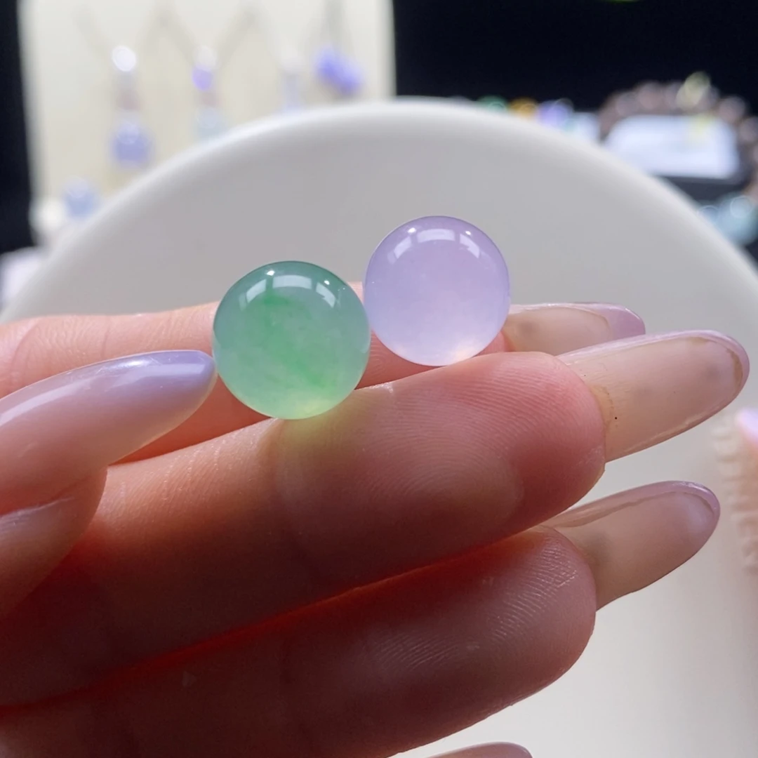 翡翠未镶嵌颈饰翡翠甜色系珠珠