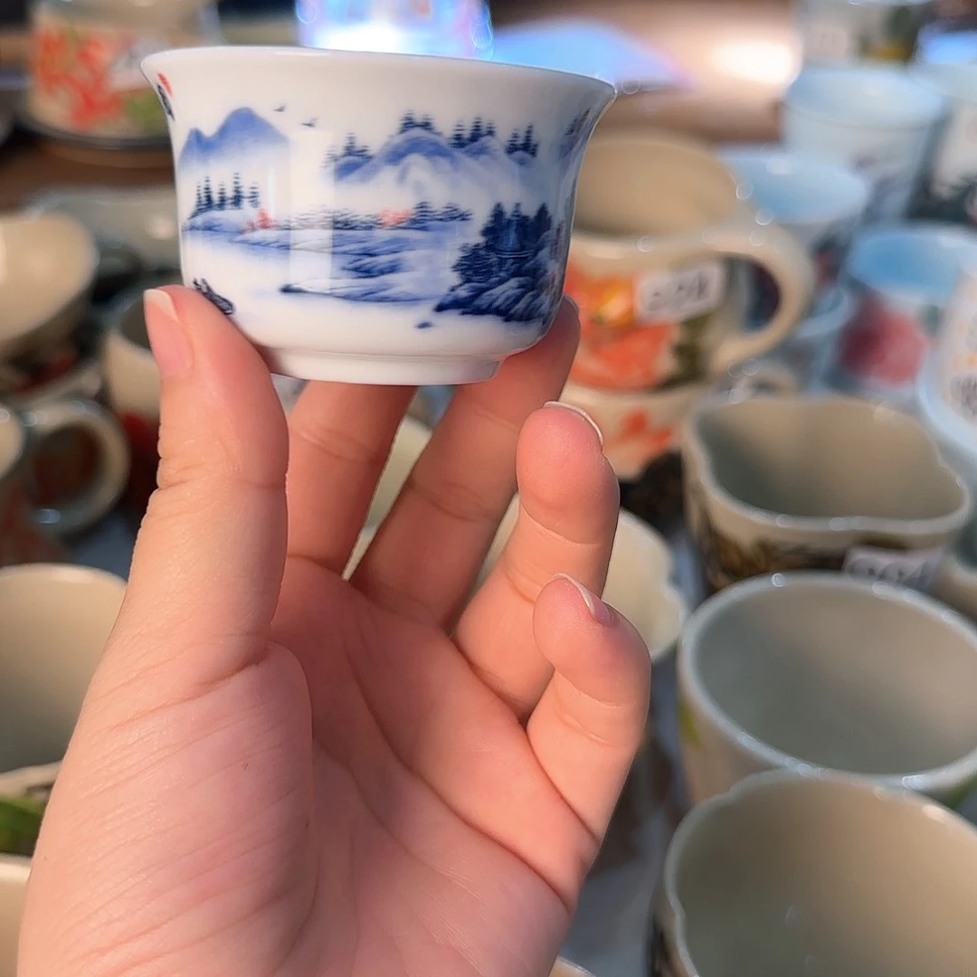 杯子景德镇陶瓷高温杯子功夫茶杯