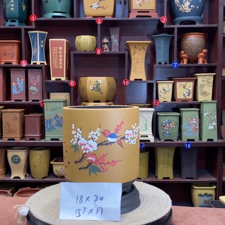 朱泥花盆紫砂花盆