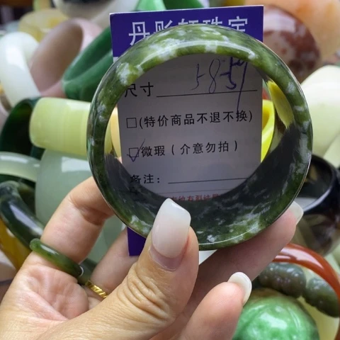 未镶嵌蛇纹石玉手镯