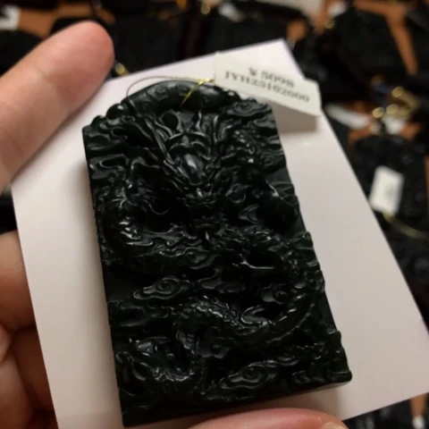 风**阻天然缅甸a货钢琴黑挂件