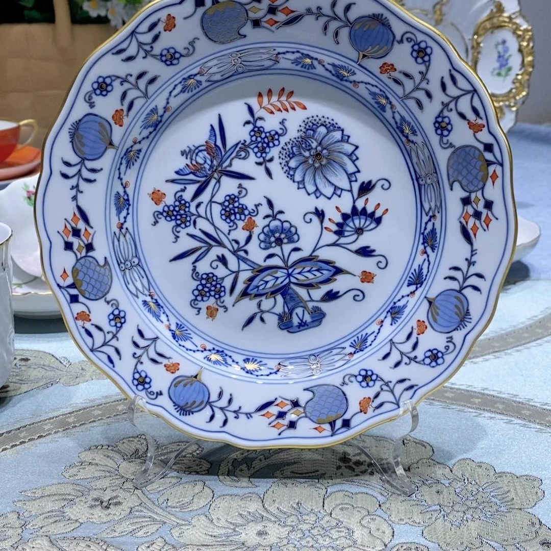 瓷片梅森一等赤金洋葱甜品碟20cm