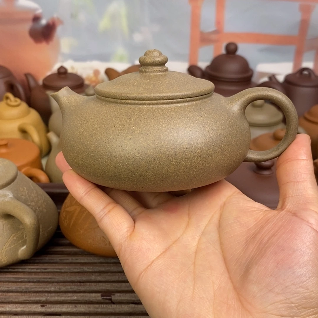 紫砂茶壶200ccccc青降坡寒江