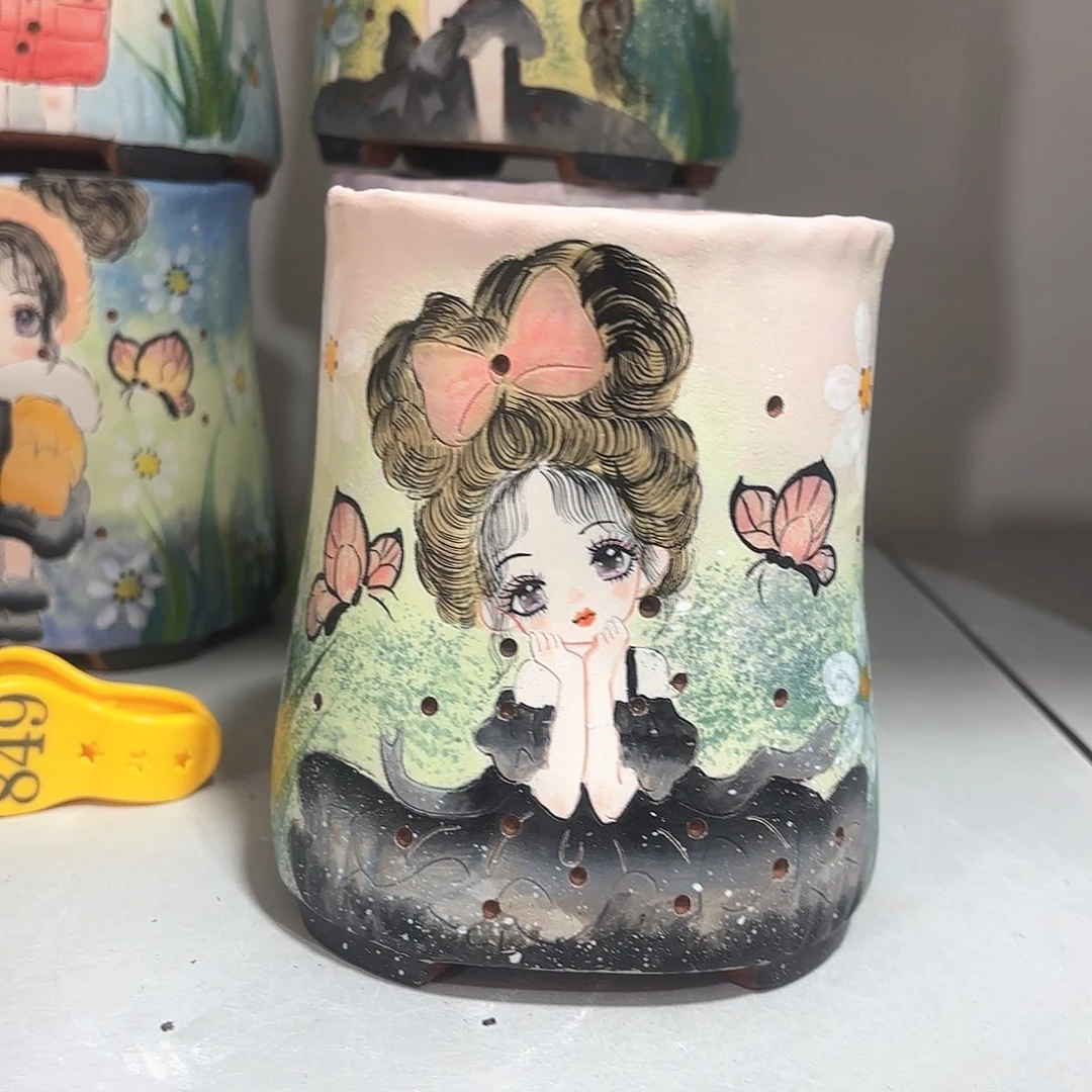 紫砂花盆手工花盆默认微瑕10/14微瑕