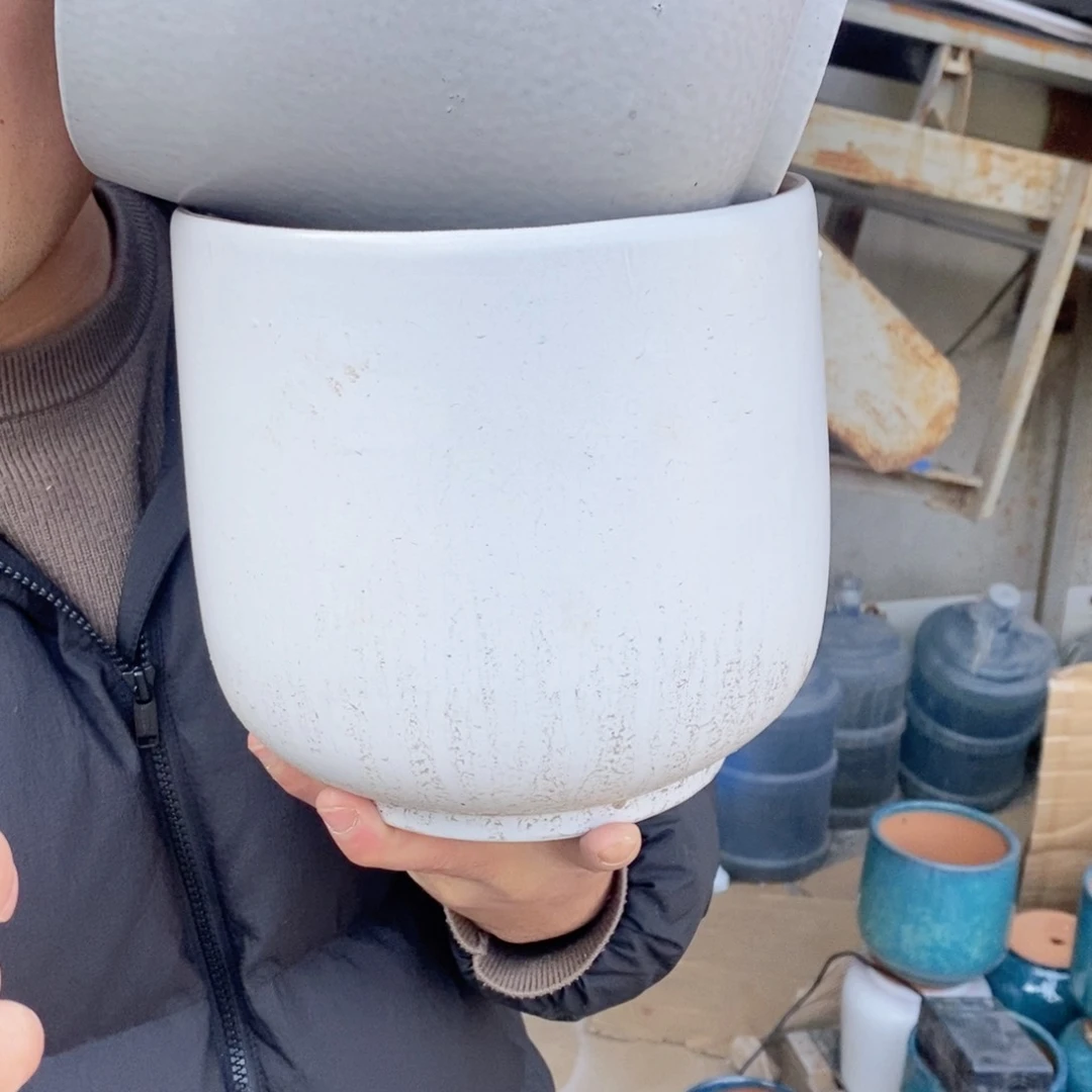 红陶杨杨花盆0213-1004