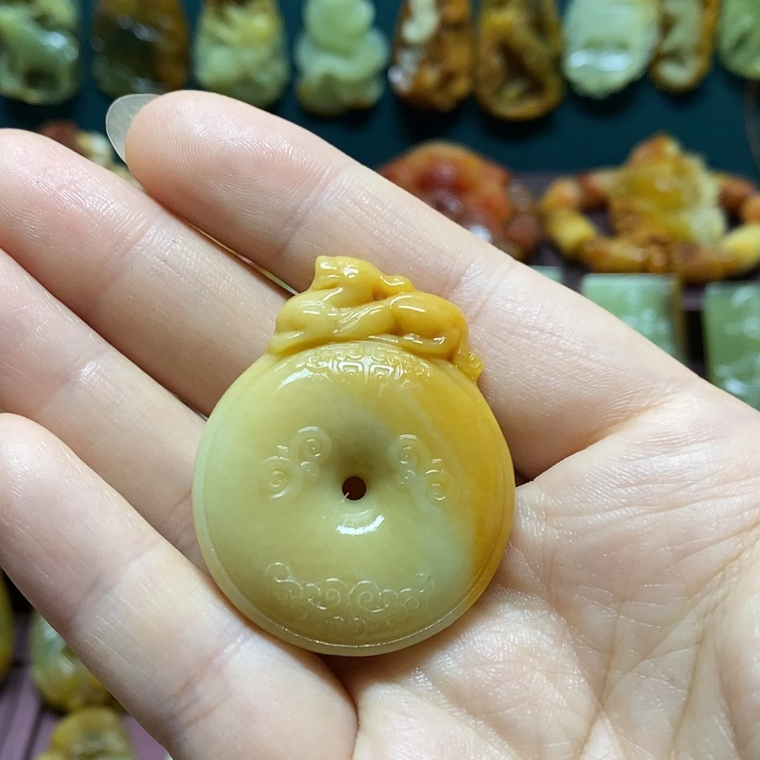 岫玉未镶嵌吊坠(不含链)