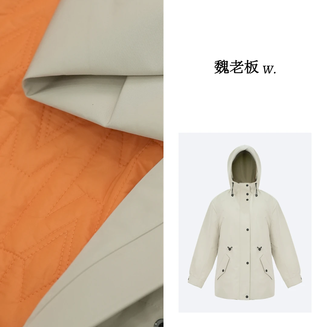 W.Diva【曼城】早春户外可拆卸三合一宽松连帽冲锋衣外套1C17180S0