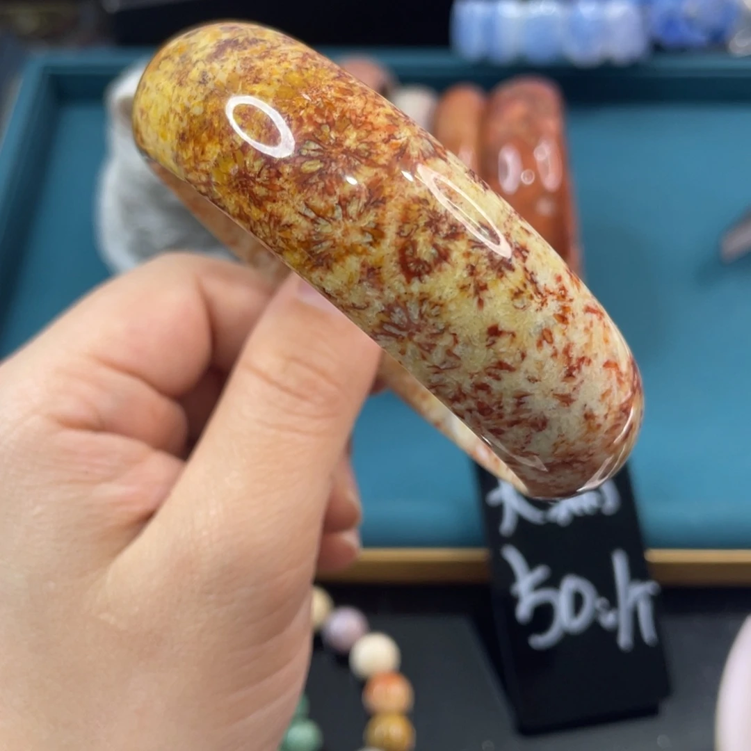 未镶嵌手镯硅化玉