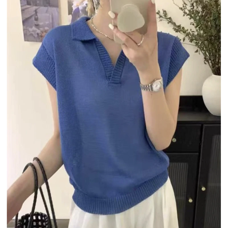 精品/和纸沙/凉爽透气/高级显白/针织短袖A118