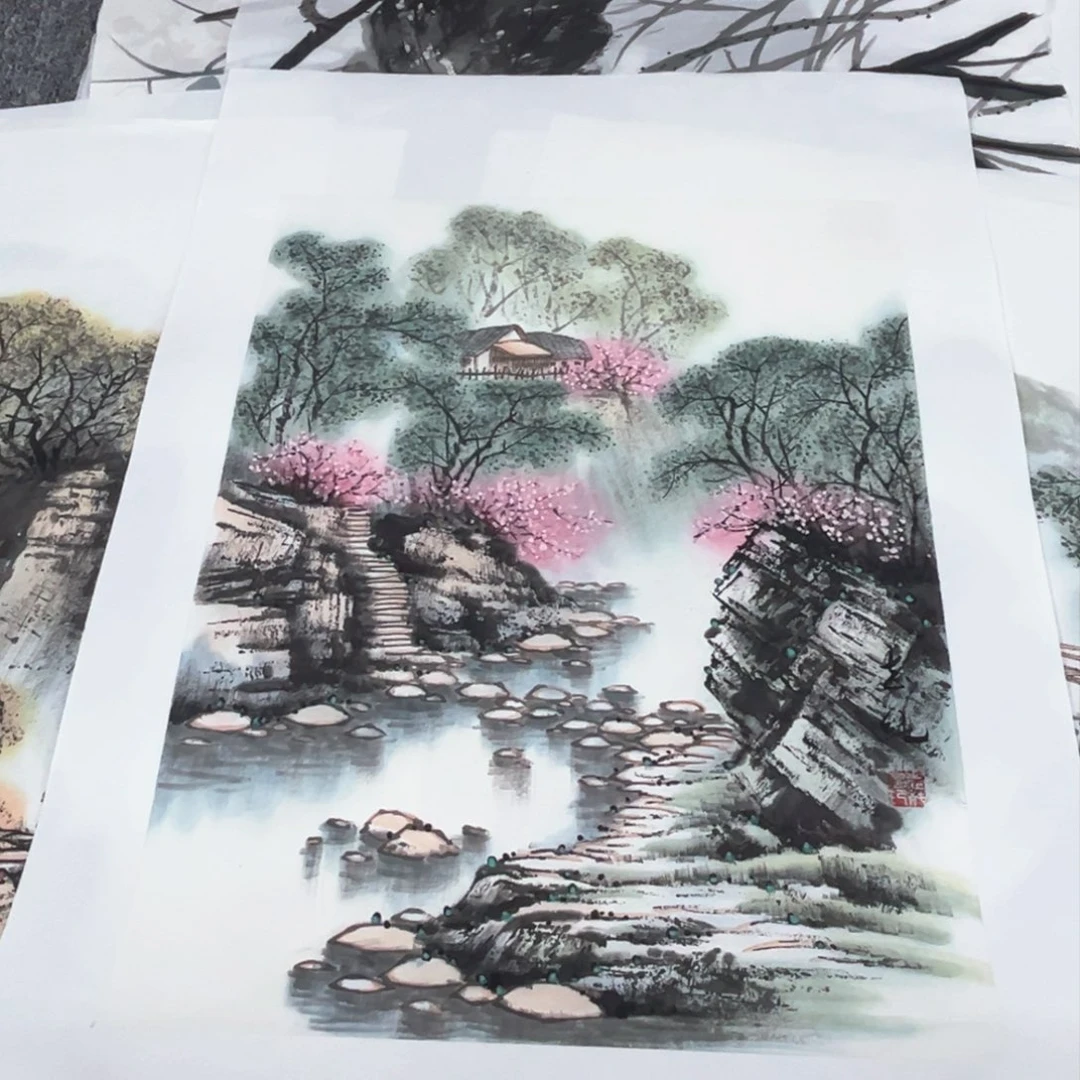 国画糖*绘画四张绘画