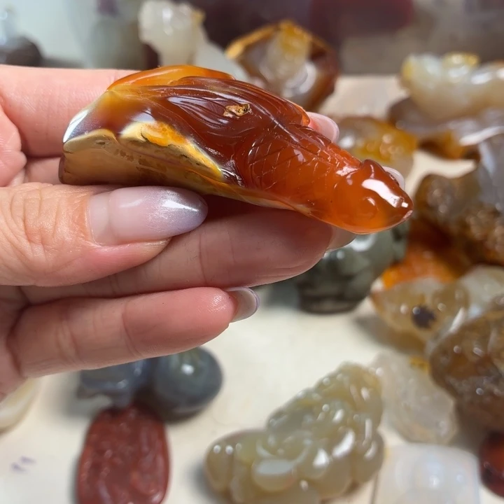 玛瑙/玉髓未镶嵌吊坠(不含链)