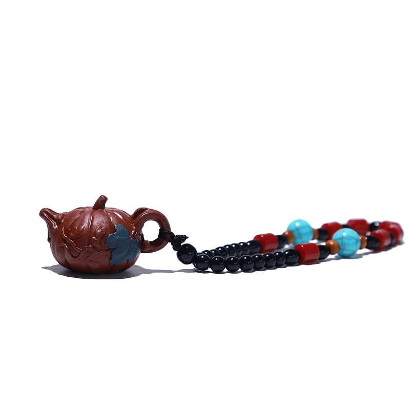 大吉羊 宜兴紫砂雕塑摆件茶宠 原矿紫砂南瓜壶手把件