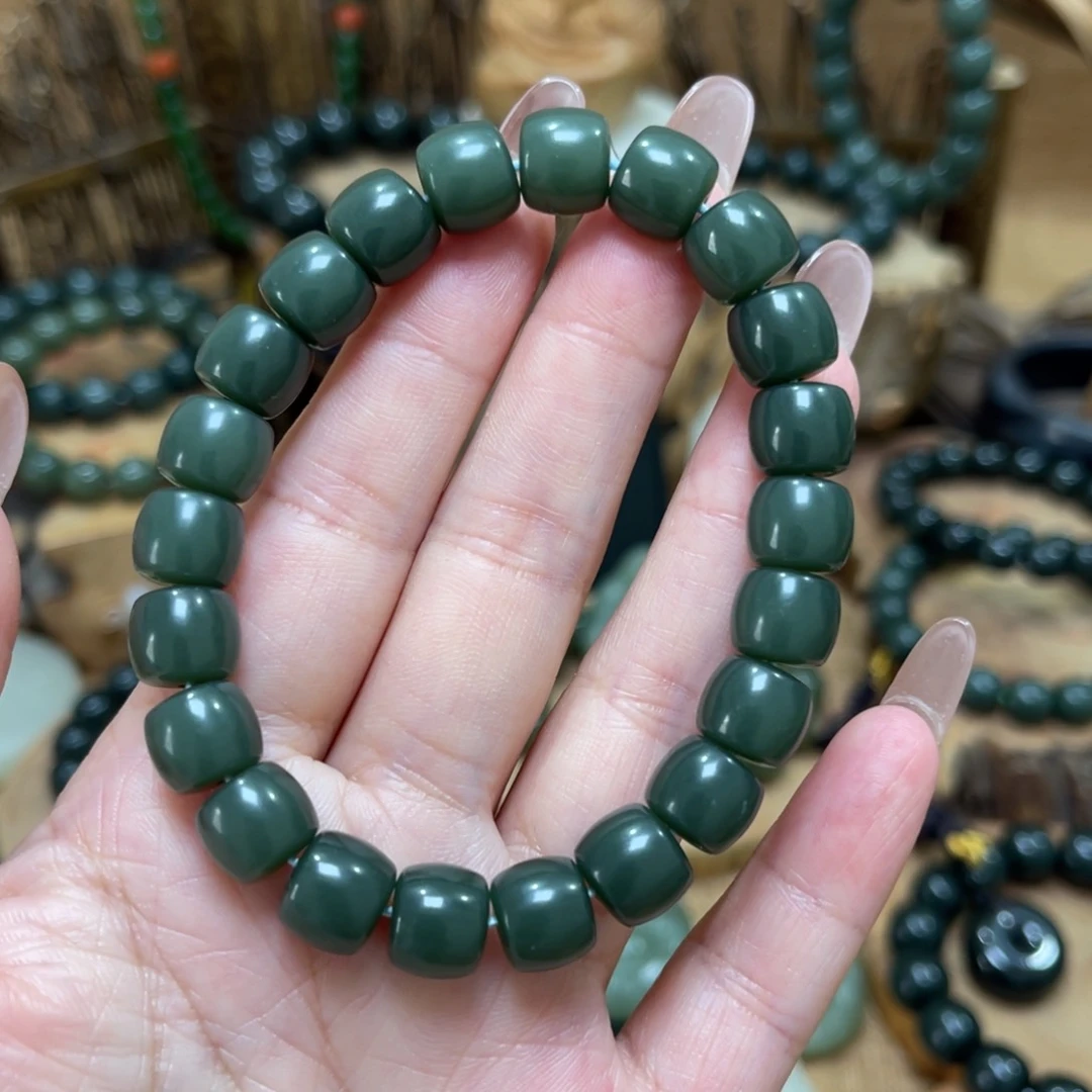 手链未镶嵌和田玉（糖玉）