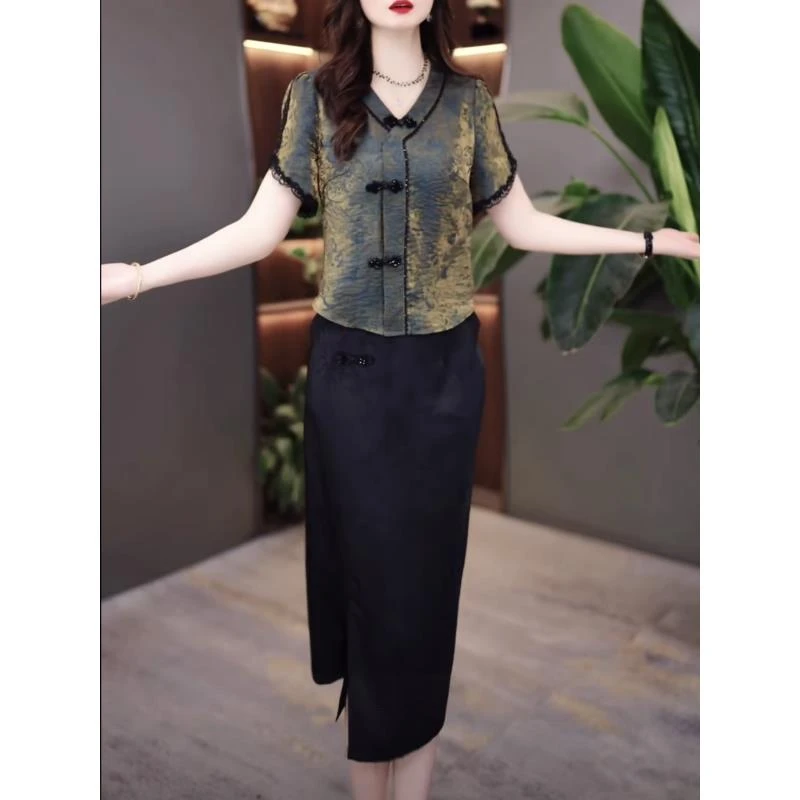 【连衣裙】2025夏季新款显瘦修身气质遮肚裙子连衣裙YX25K1369