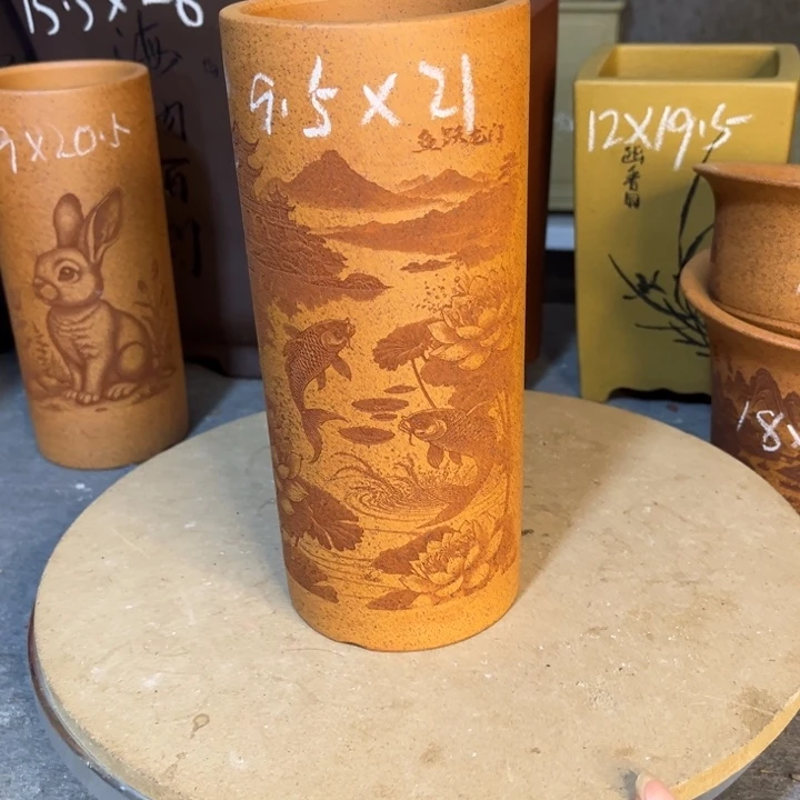 紫砂花盆紫砂花盆