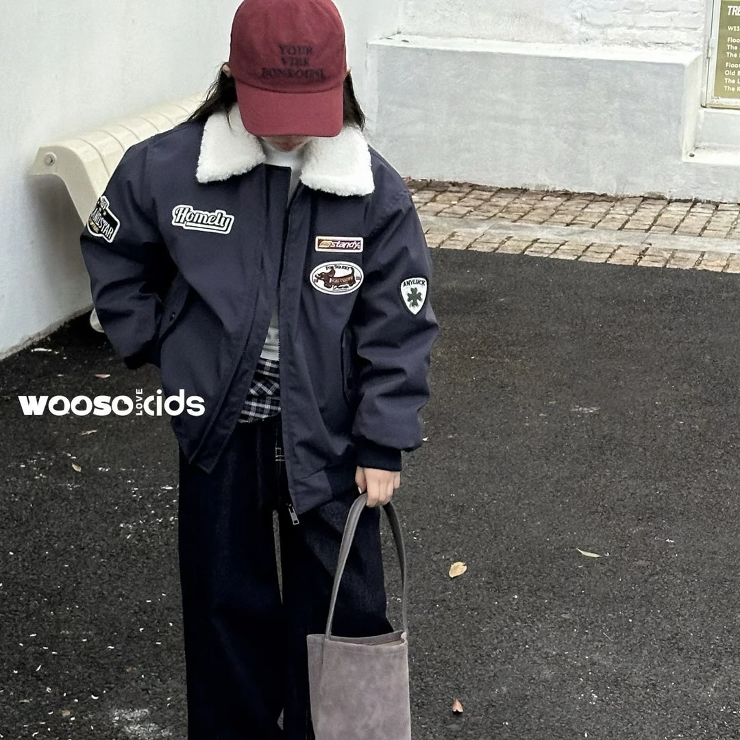 5183儿童翻领短款棉服