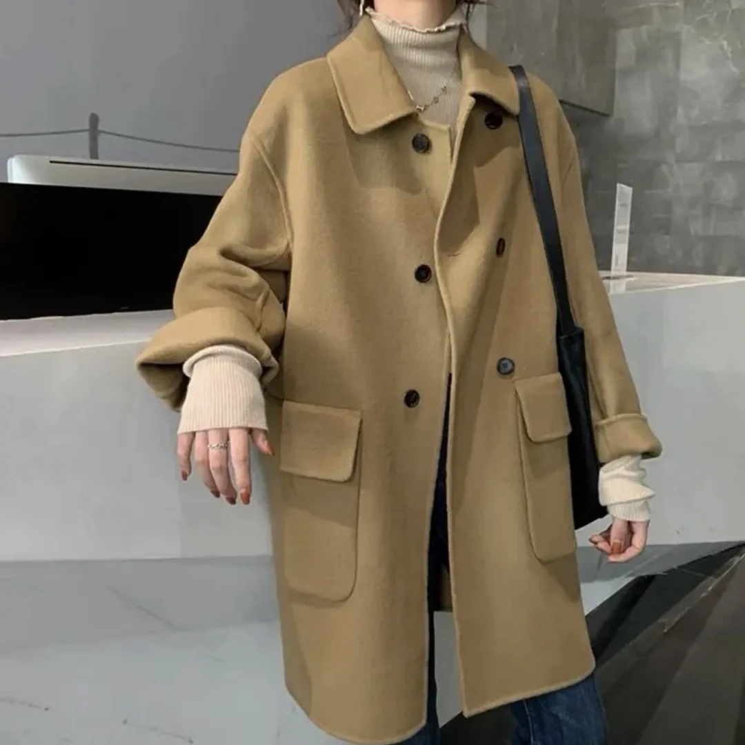 （福利款不是1号链接）【怦然心动】双面羊毛大衣外套女