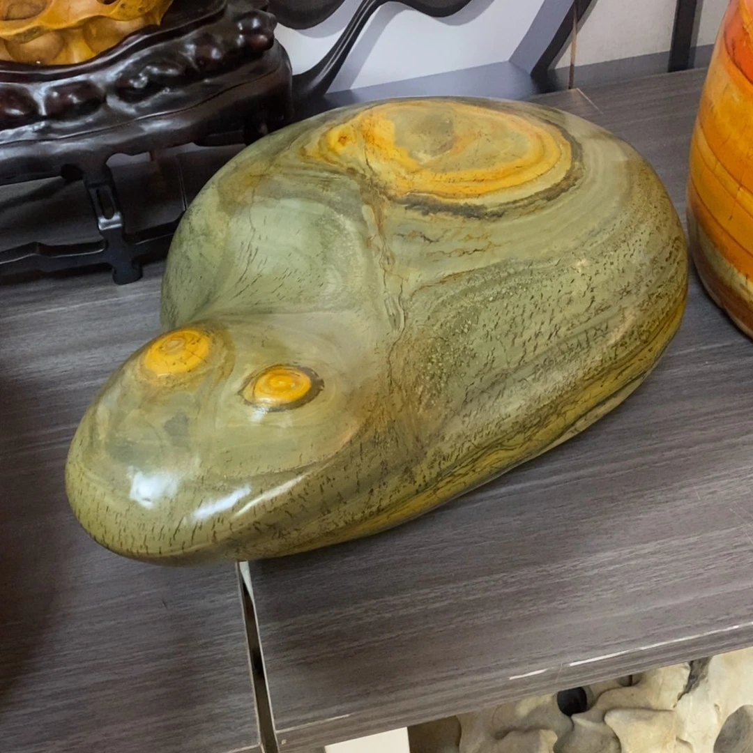大化彩玉石居家摆件