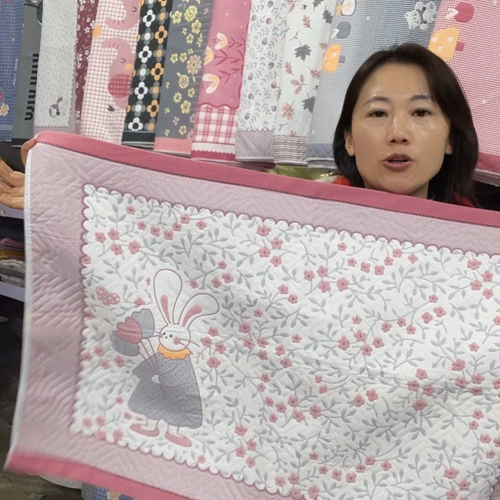 棉特价粉色花园兔