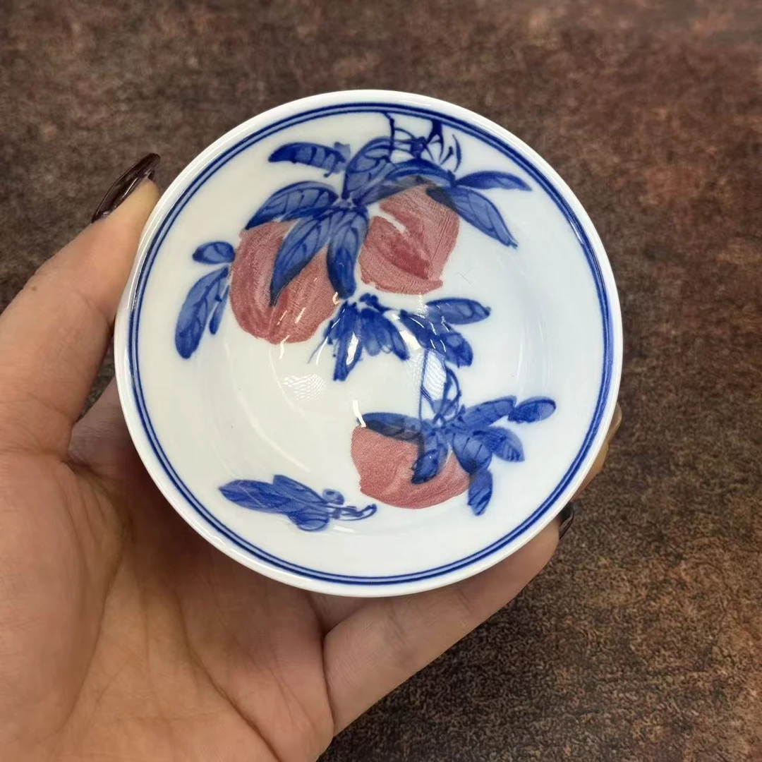 寿桃斗笠杯陶瓷主人杯