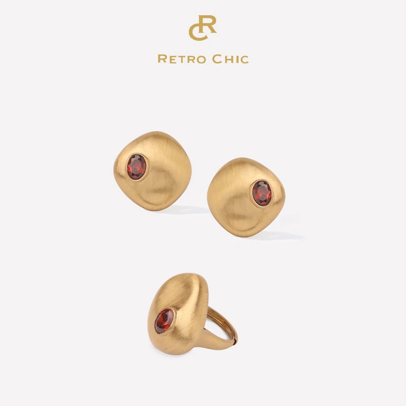 铜合金戒指 RC RETRO CHIC 意大利复古时尚首饰 石榴戒指套装