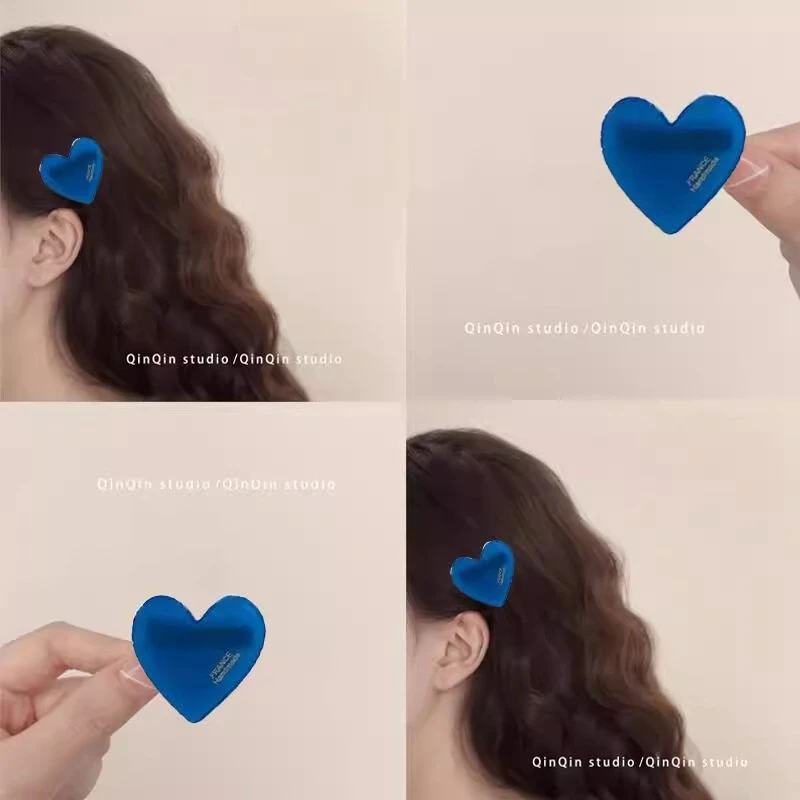2个装！ins风爱心碎发夹！心刘海夹子发饰鸭嘴夹头饰新款发饰